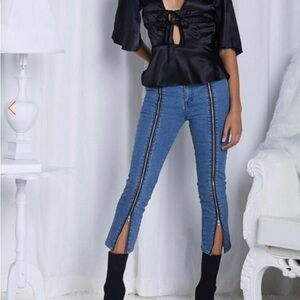 Eggie Zippers Up The Leg Jeans XL